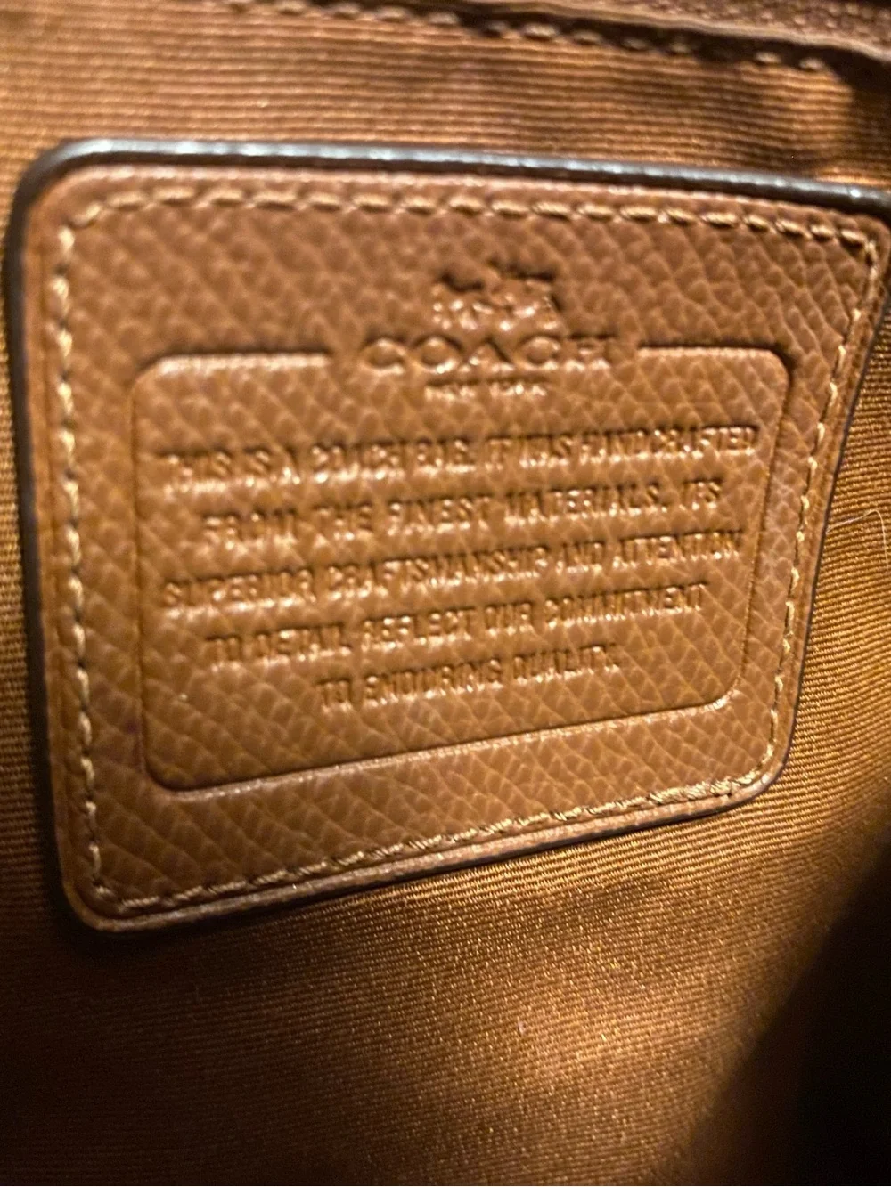 Coach Brown Leather Shoulder Tote